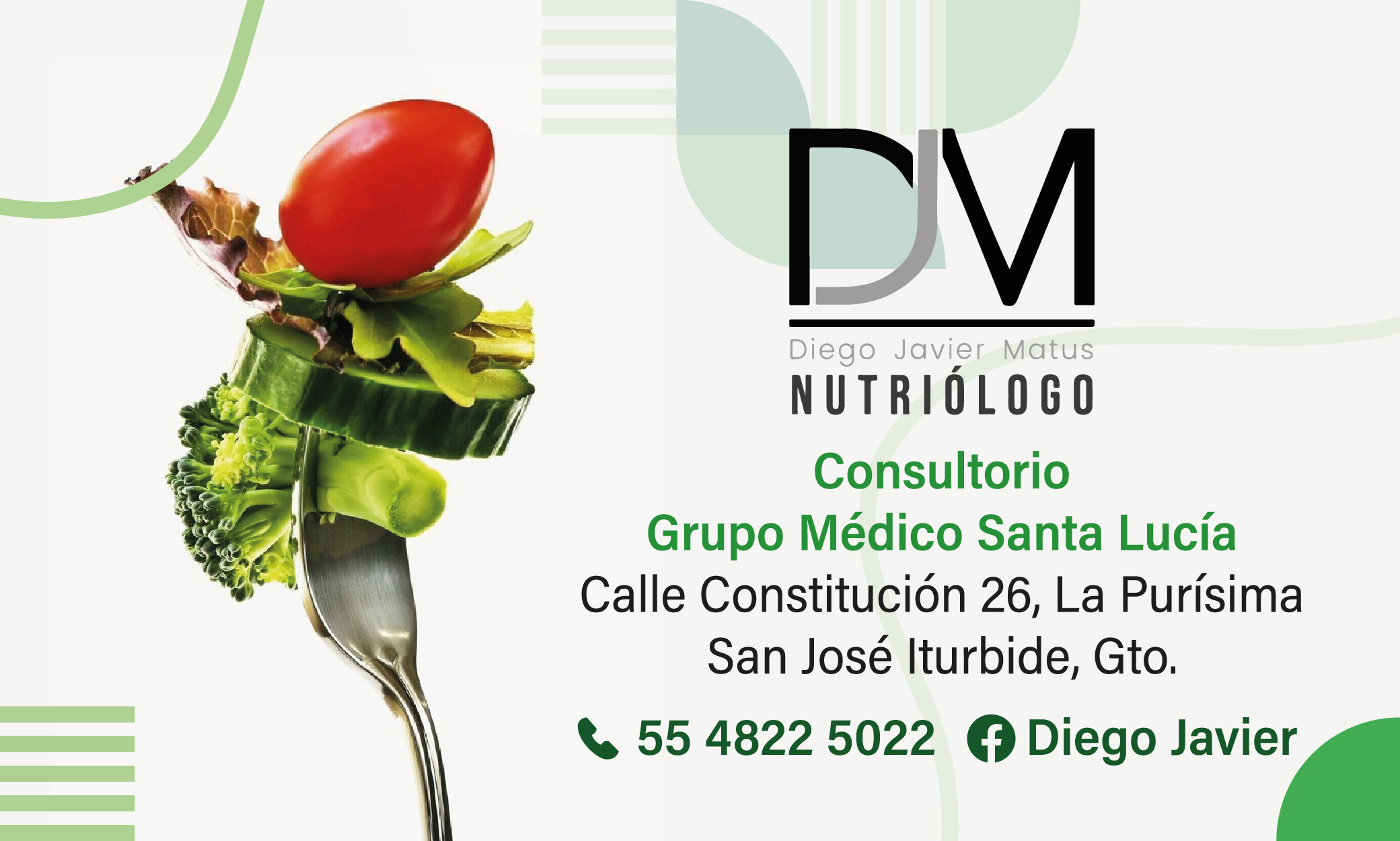 Nutriólogo Diego Javier Matus
