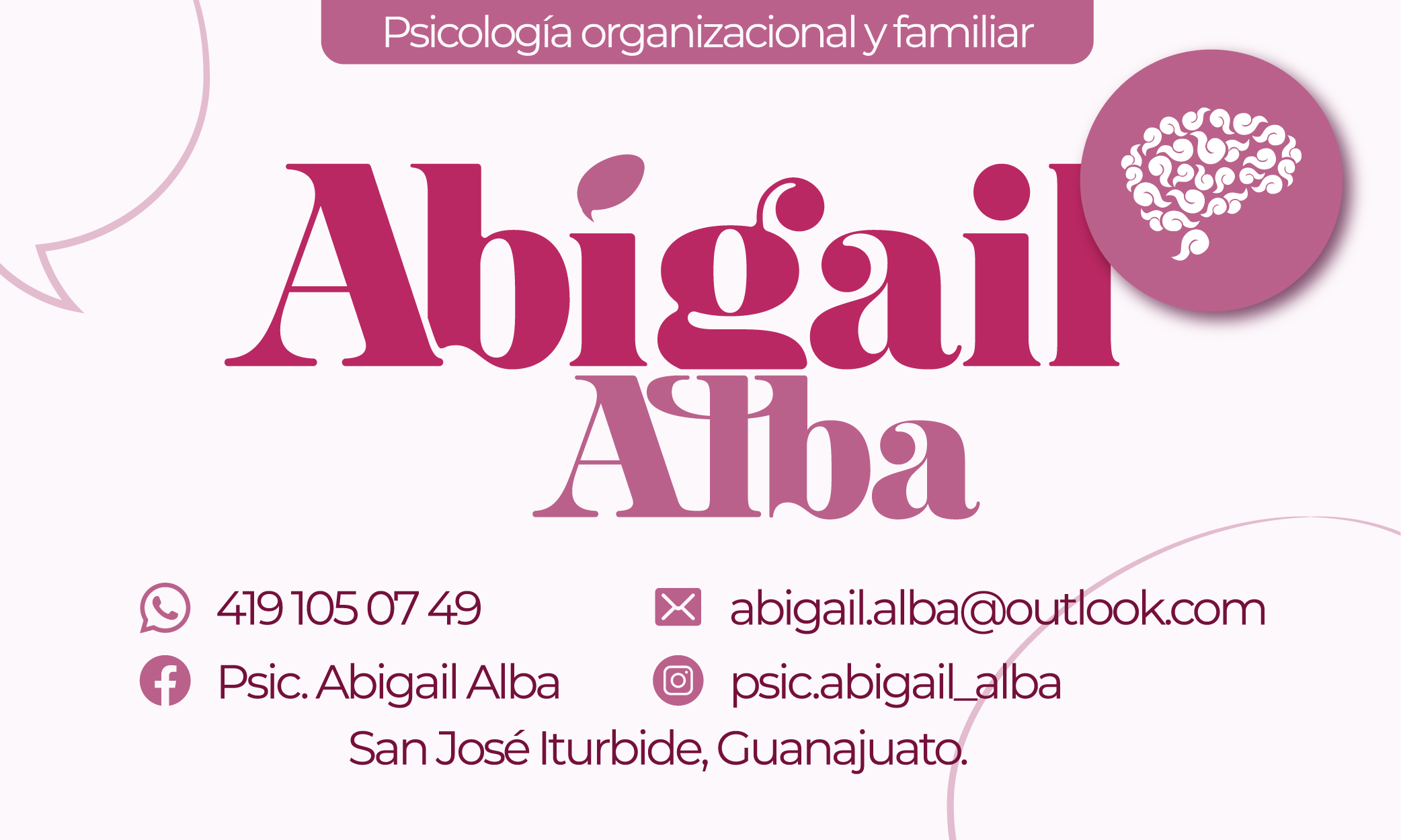 Psicóloga Abigail Alba